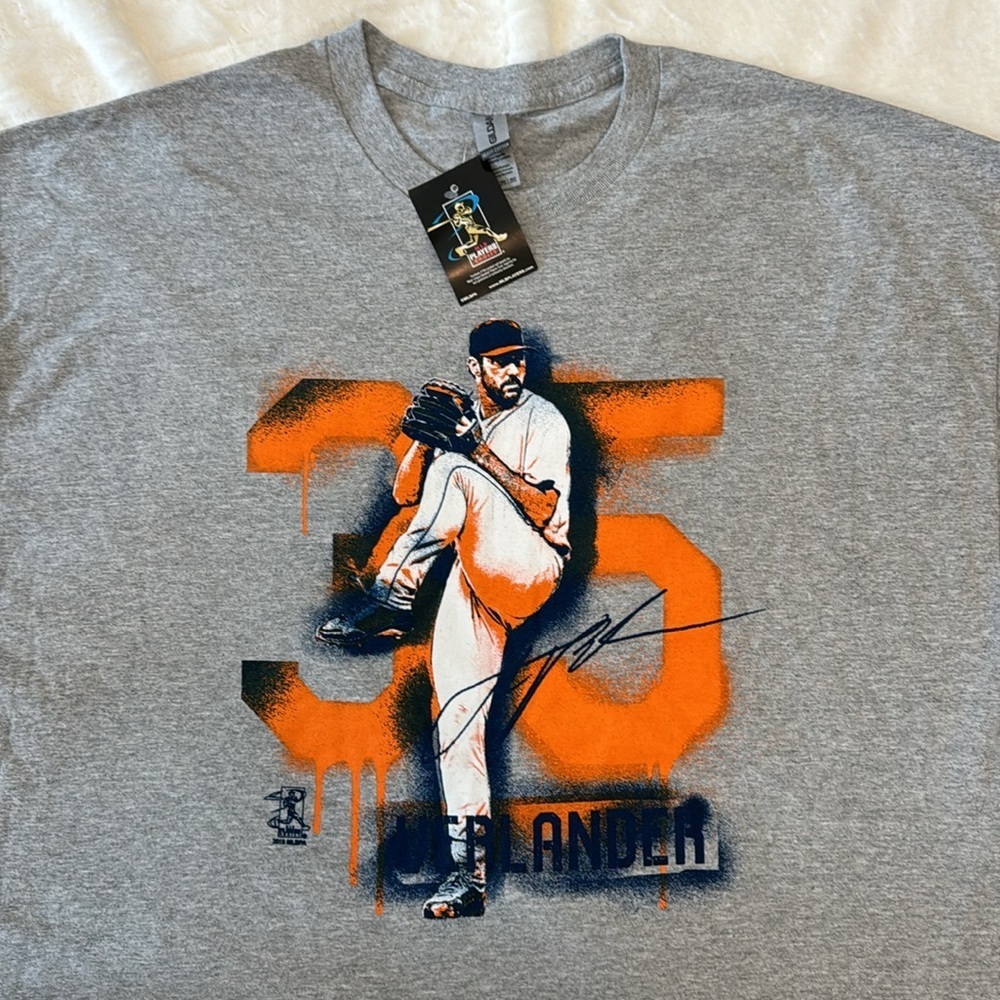 2018 Houston Astros Justin Verlander #35 T-Shirt size XXL